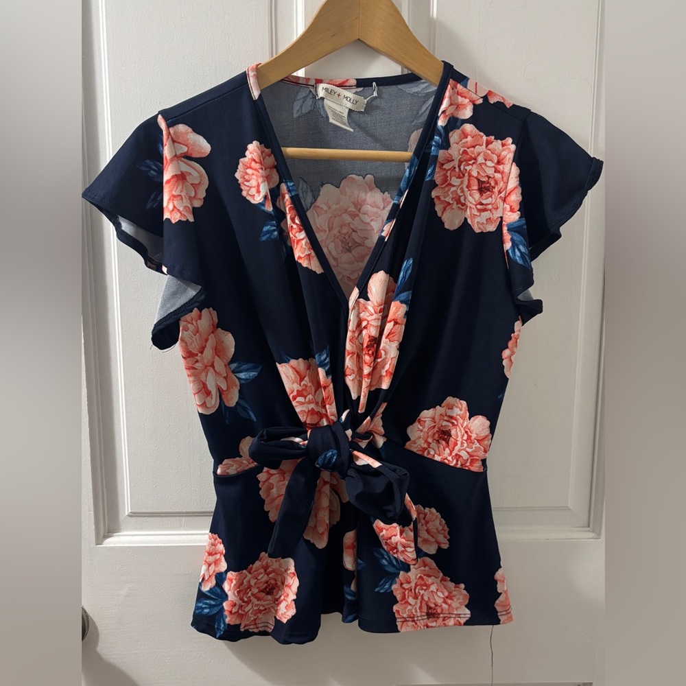 Miley & Molly Flutter Sleeve Blouse